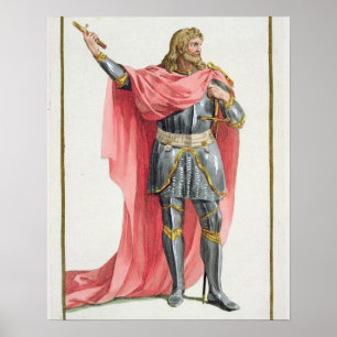 Simon de Montfort (c.1165-1218) från Receuil des Poster