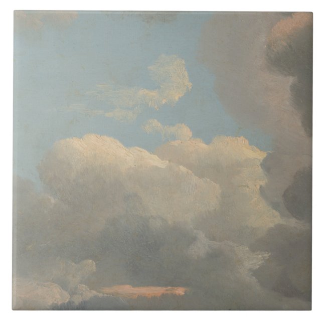 Simon Denis - Cloud Study (Tidigt Evening) Kakelplatta (Framsidan)