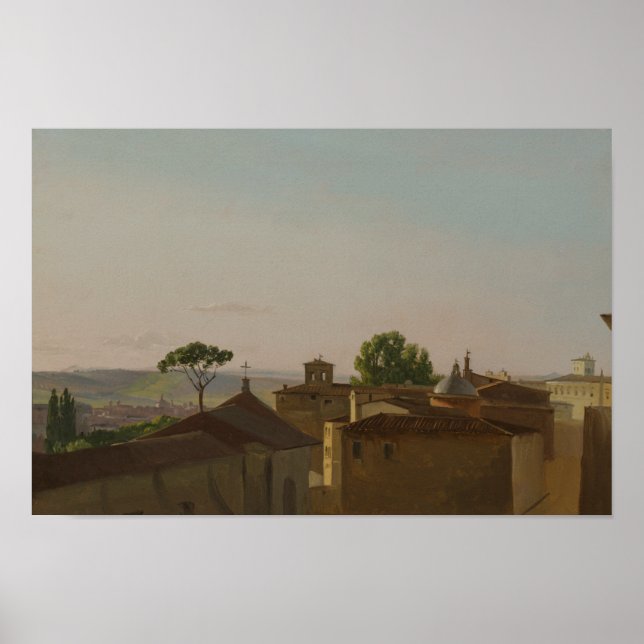 Simon Denis - View on Quirinal Backe, Rom Poster (Framsidan)