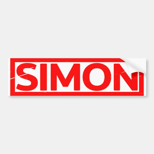 Simon Frimärke Bildekal (Framsidan)