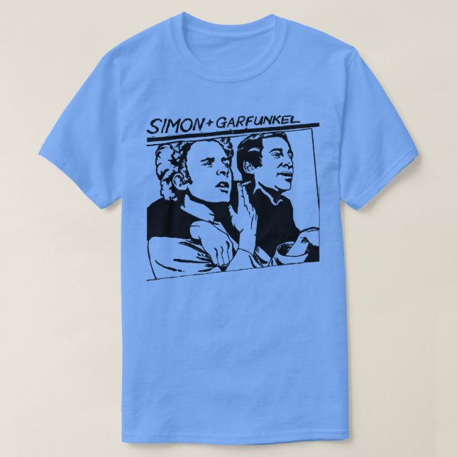 Simon Garfunkel Original Goo Parody Stil Design T Shirt (Design framsida)