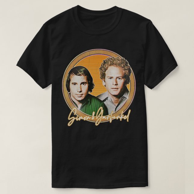 Simon Garfunkel Retro Stil Fläkt Design 1 T Shirt (Design framsida)