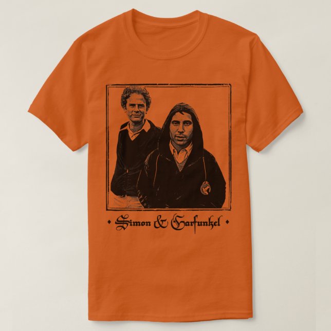 Simon Garfunkel Vintage FadedStyle Aesthetic T Shirt (Design framsida)