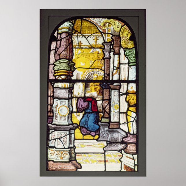 Simon i templet, som beter Heligan Spirit Poster (Framsidan)