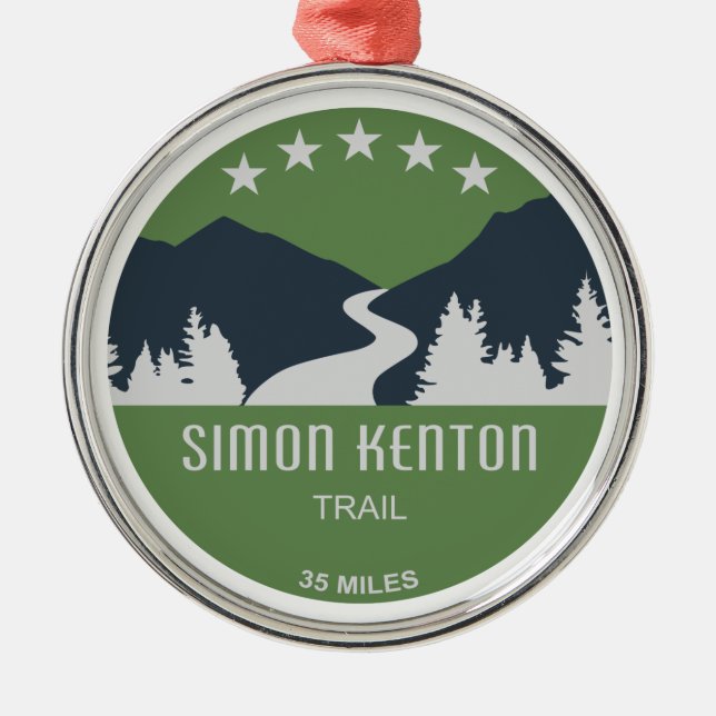 Simon Kenton Trail Julgransprydnad Metall (Framsidan)