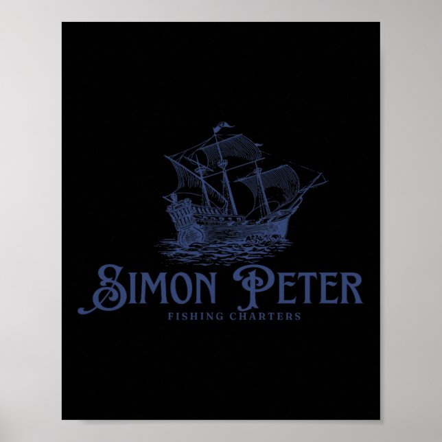 Simon Peter Fisketur Jesus Kristna Gud  Poster (Framsidan)