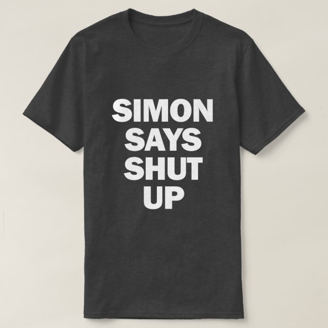 SIMON SÄGER ATT DET SKJUTER UPP T SHIRT (Design framsida)