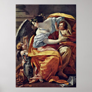 Simon Vouet - allegori av rikedom Poster