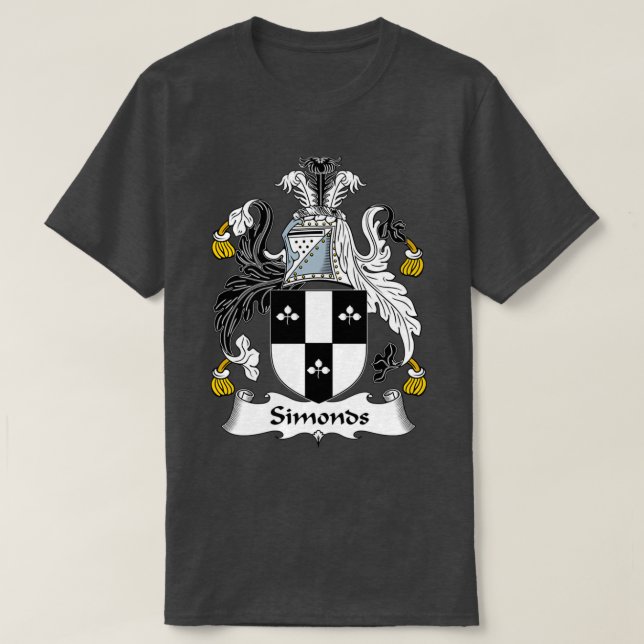 Simonds Jackar Arm Family Crest T Shirt (Design framsida)