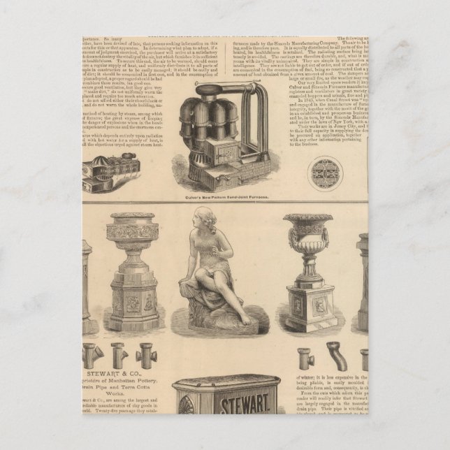 Simonds Manufacturing Company Stewart Vykort (Framsida)