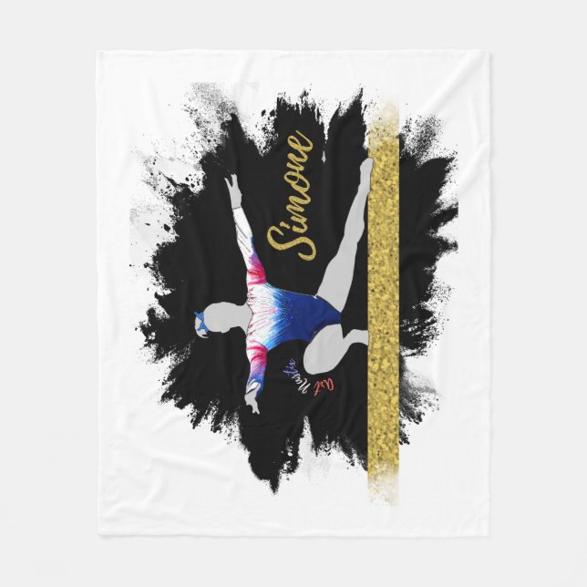Simone Biles Blanket Fleecefilt (Framsidan)