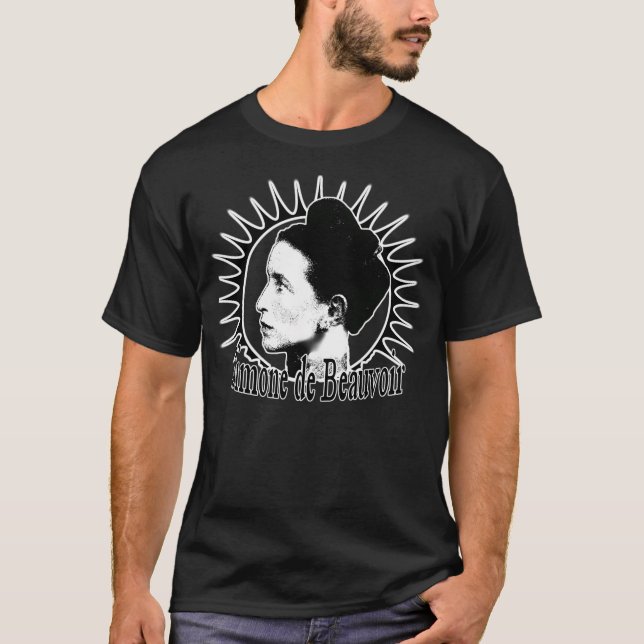 Simone De Beauvoir - hon kom till T Shirt (Framsida)