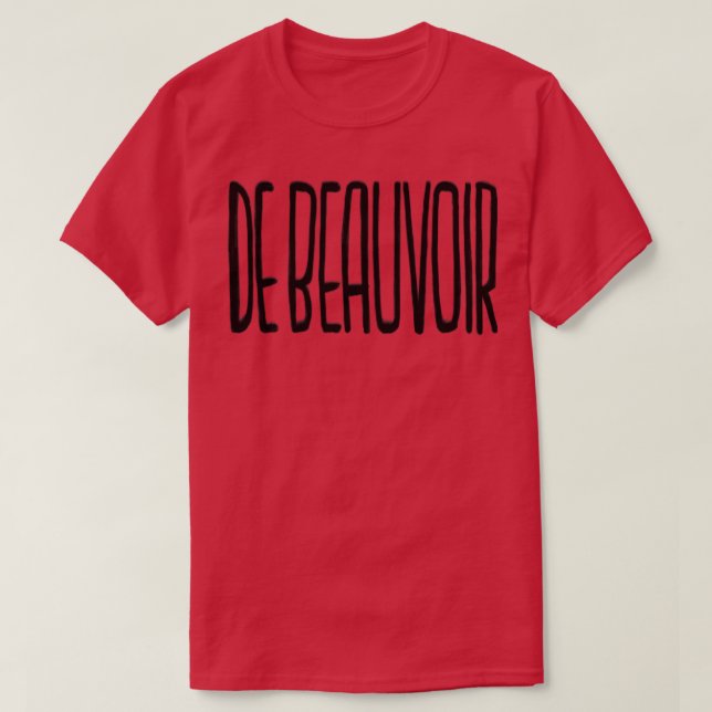 Simone de Beauvoir T Shirt (Design framsida)