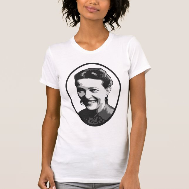 Simone de Beauvoir T-tröja Tee Shirt (Framsida)
