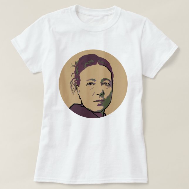 Simone de Beauvoir Tee (Design framsida)