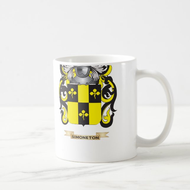 Simoneton vapensköld (familjvapenskölden) kaffemugg (Höger)