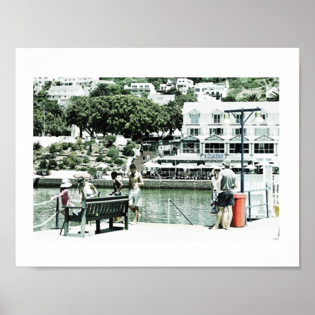 Simon's Town Navy Harbor Cape Town Poster (Framsidan)