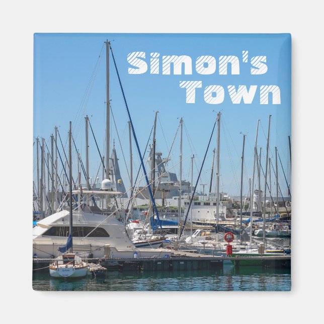 Simon's Town Navy Harbor South Afrika Magnet (Framsidan)