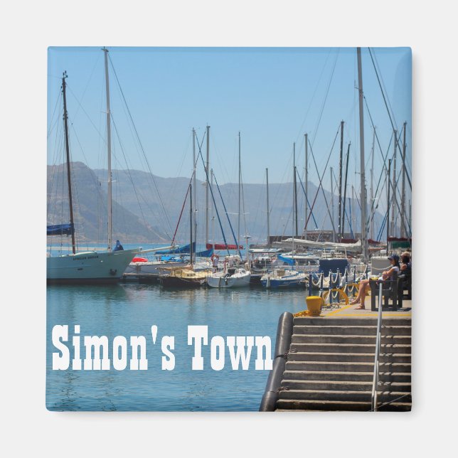 Simon's Town Navy Harbor South Afrika Magnet (Framsidan)