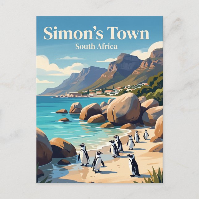 Simons Town, Sydafrika Vykort (Framsida)