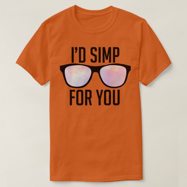 Simp åt dig t shirt (Design framsida)