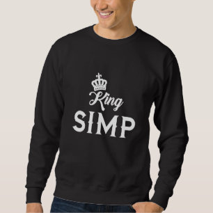 Simp Kung Sarcastic Egamer Egirl Internet Meme Nat Lång Ärmad Tröja