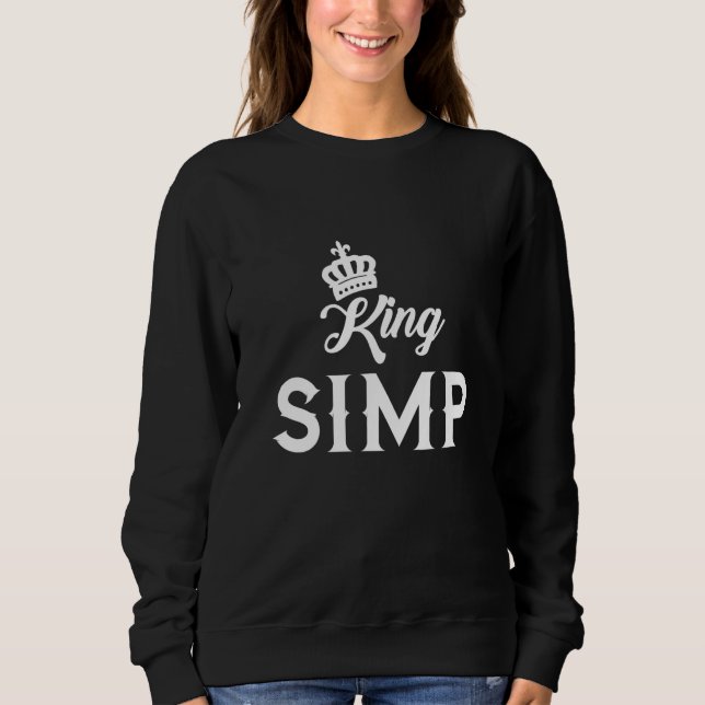 Simp Kung Sarcastic Egamer Egirl Internet Meme Nat T Shirt (Framsida)
