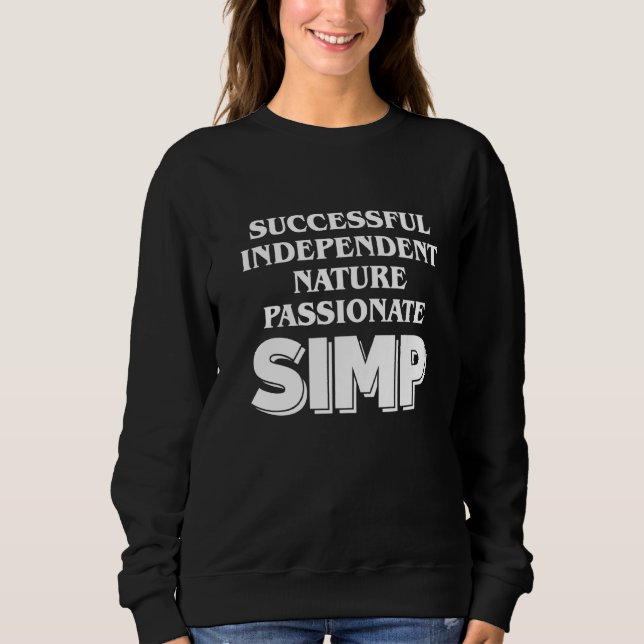 Simp Sarcastic Egamer & Egirl Internet Meme Natio T Shirt (Framsida)