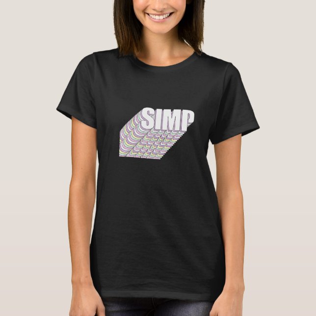 Simp Sarcastic Egamer & Egirl Internet Meme Natio T Shirt (Framsida)