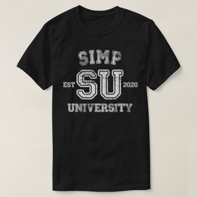 Simp Universiteten Funny Simp Nation Meme SIMP  T Shirt (Design framsida)