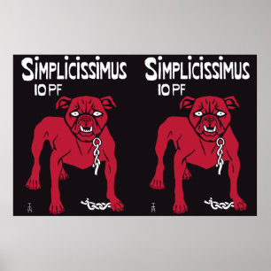 Simpissimus Thomas Theodor Heine Poster