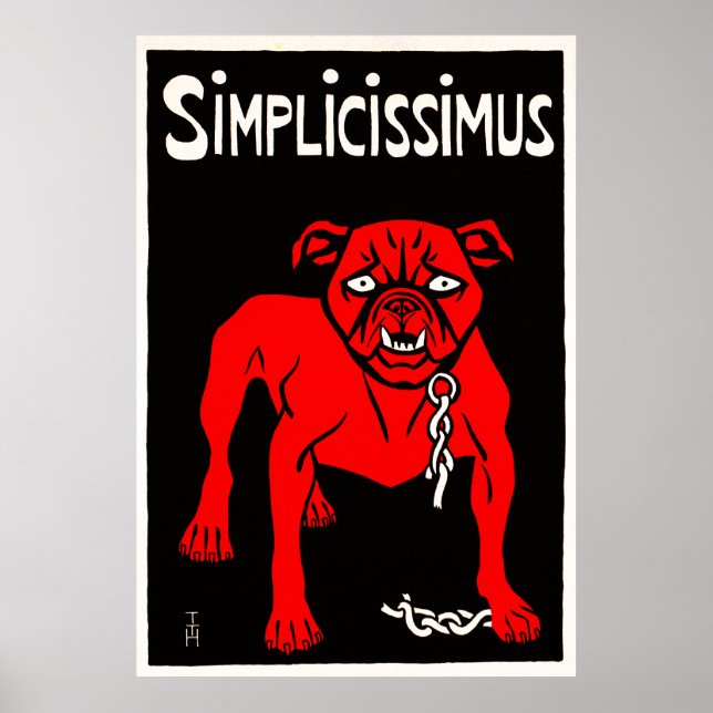 Simpissimus - Vintagens Hund Tecknad Poster (Framsidan)