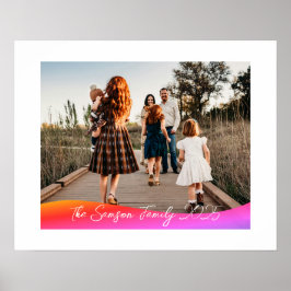 Simple 1 Photo Full Coverage - Script Text Overlay Poster