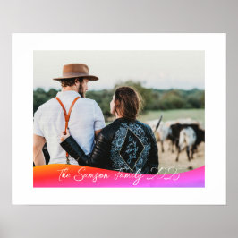 Simple 1 Photo Full Coverage - Script Text Overlay Poster