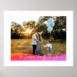 Simple 1 Photo Full Coverage - Script Text Overlay Poster