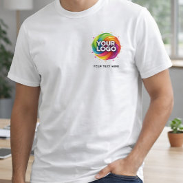 Simple Add Your Logo and Text Business T Shirt