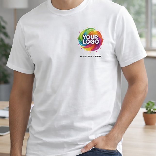Simple Add Your Logo and Text Business T Shirt (Skapare uppladdad)