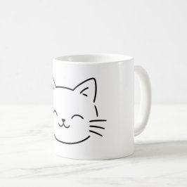 Simple Aesthetic Kitty Design Kaffemugg
