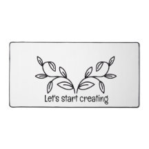 Simple and calm design desk mat