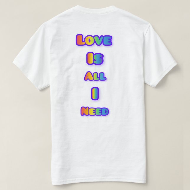  simple and elegant Valentine’s typography design  T Shirt (Design baksida)