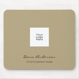 Simple and Modern Black and Tan Mousepad Musmatta