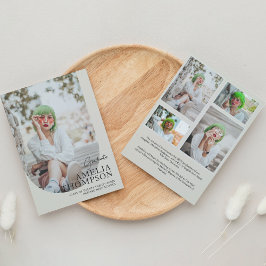 Simple Arch Light Beige Photo Collage Studenten Meddelande