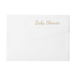 Simple Baby Shower Etikettband