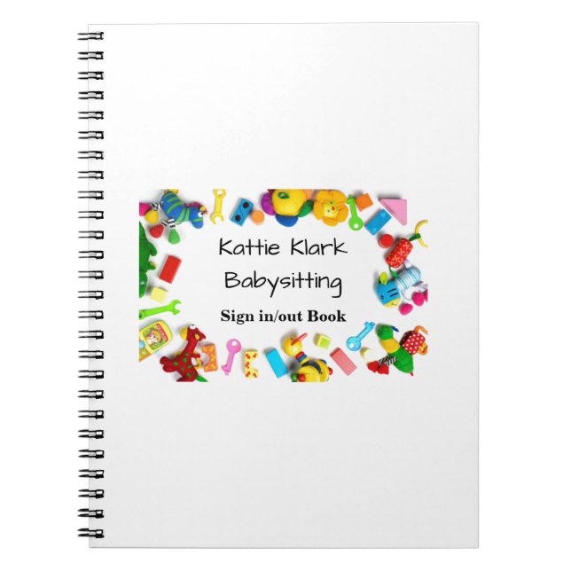 Simple Babysit Anteckningsbok (Framsidan)