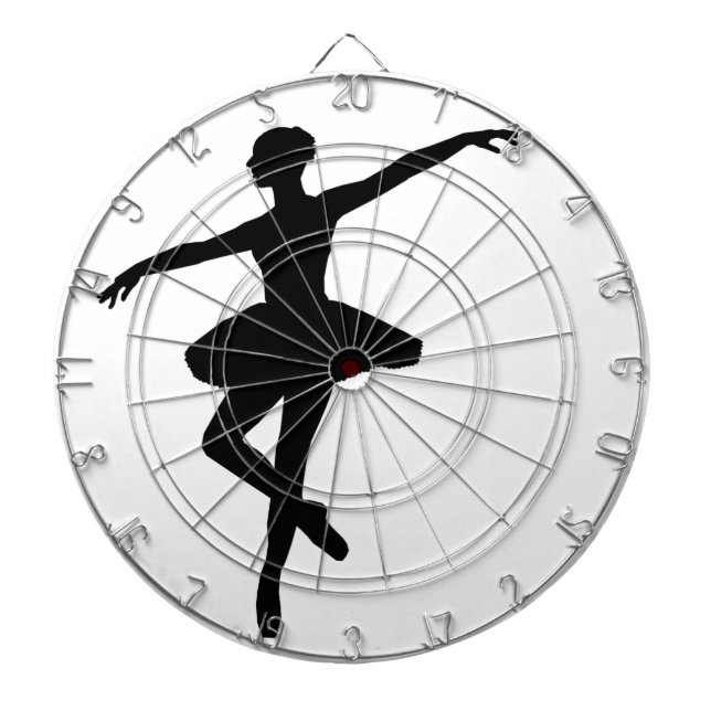 Simple Ballet Black White Ballerina Piltavla (Framsidan)