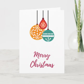 Simple Bauble-julkort Helgkort