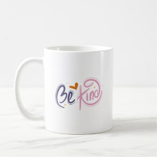 Simple Be Kind Inspirational Pastel Quote Self Kaffemugg