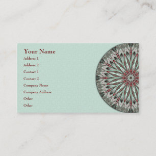 Simple Beauty Mandala - Affärskort Visitkort