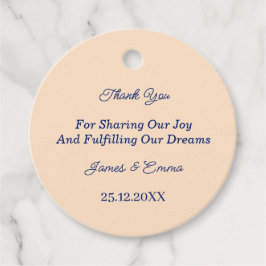 Simple Beige Personlig Bröllop Gåvor Etiketter