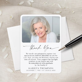 Simple Bereavement Funeral Memorial Photo Tack Kort